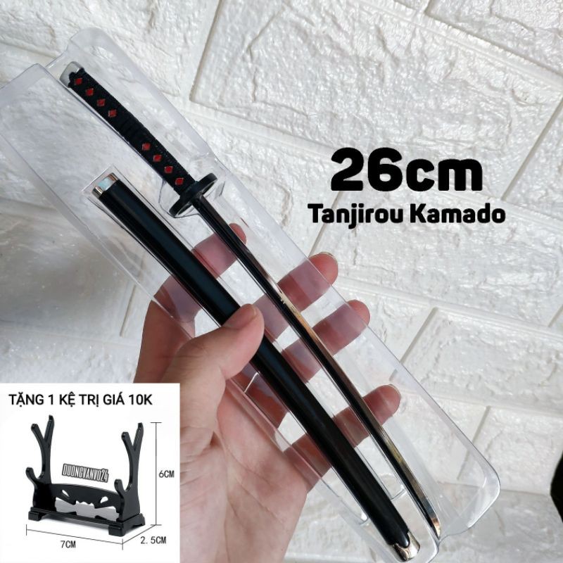 Mô hình kimetsu no yaiba kiếm Tanjiro kamado bản Đen