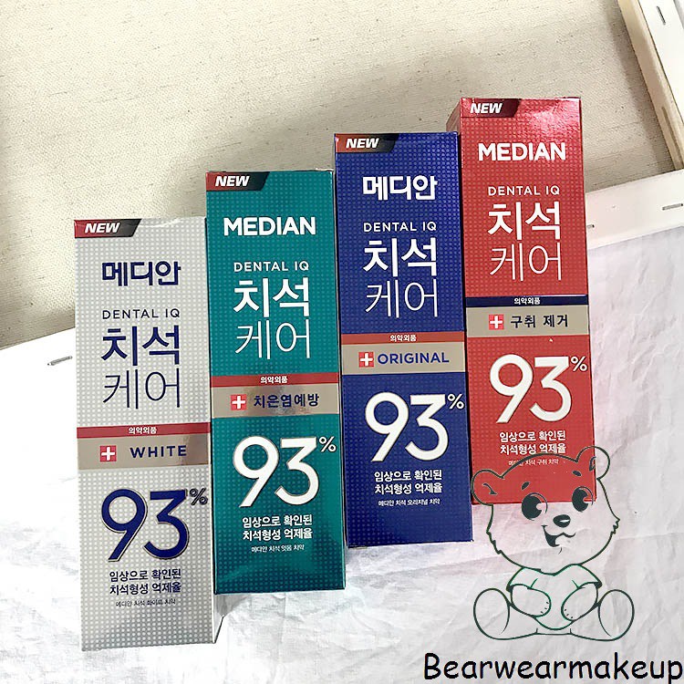 KEM ĐÁNH RĂNG MEDIAN 93% TOOTH-PASTE 120GR HÀN QUỐC