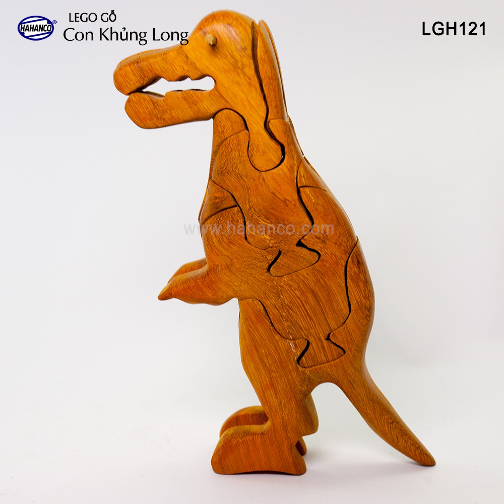 Lego xếp hình 3D bằng gỗ - Con khủng long - LGH121 - Giúp bé phát triển tu duy, sáng tạo