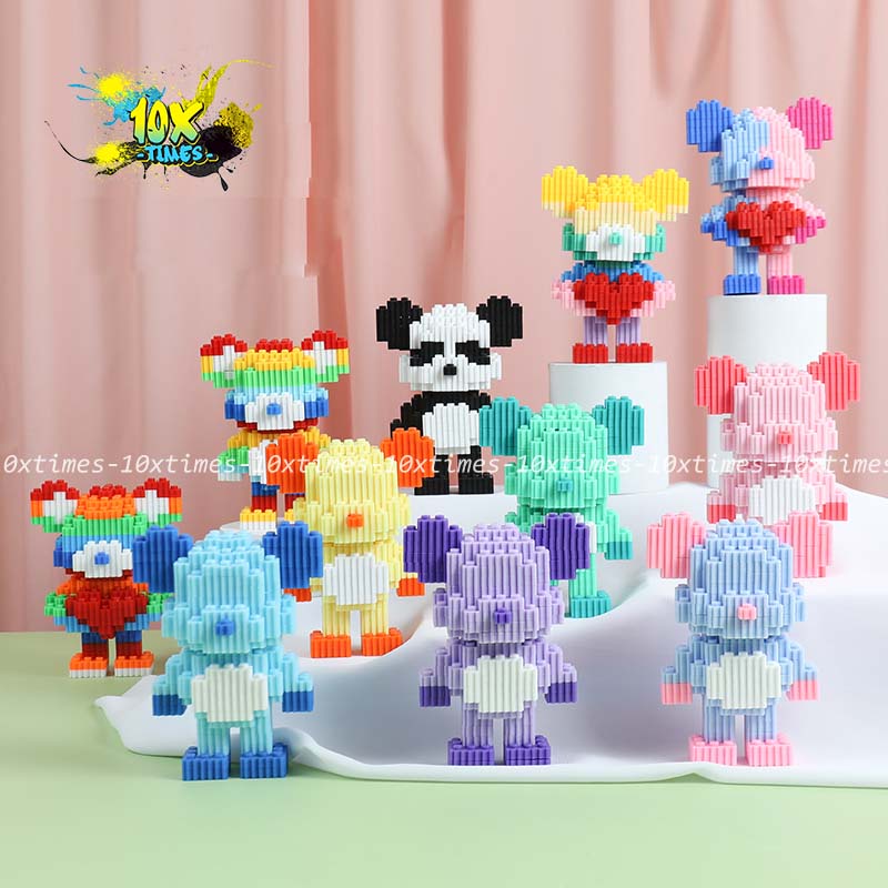 Mô hình bearbrick 12 cm họa tiết hoa quả tặng bạn trai bạn gái 10xtimes