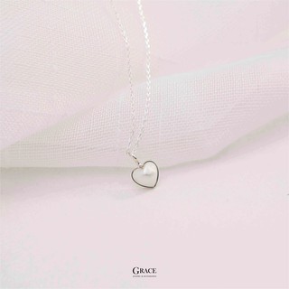 Dây chuyền bạc Grace - Mặt trai tim Treasure of Love