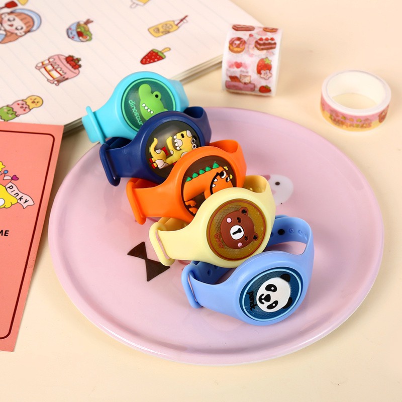 Đồng hồ silicon phát sáng, có tinh dầu chống muỗi nhiều hình thù cho bé Master Kids