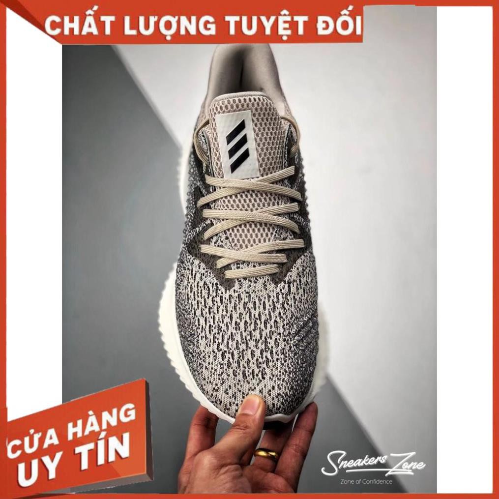 (FREE SHIP + HỘP + QUÀ) Giày thể thao sneaker nam nữ ALPHABOUNCE Beyond 2018 Grey black Xám muối tiêu