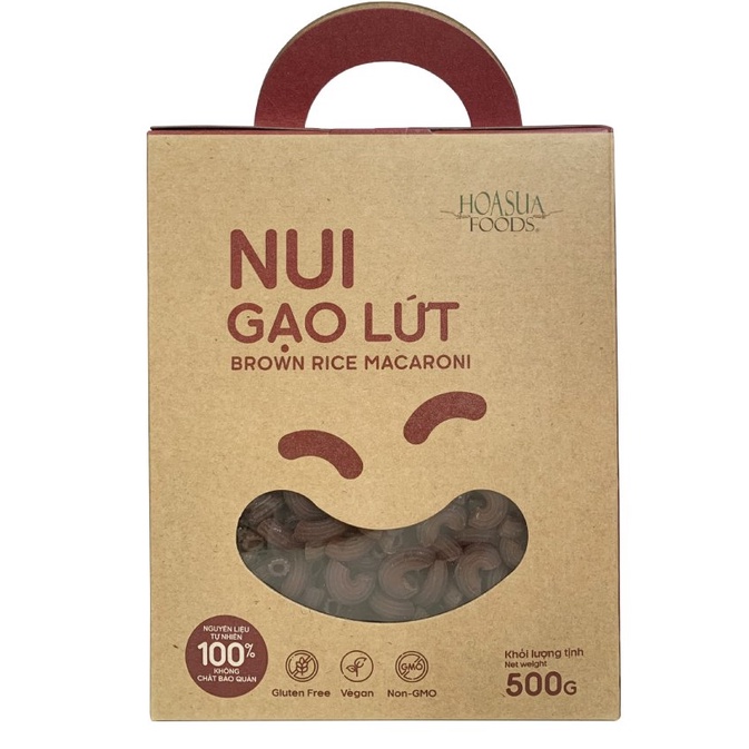 Nui gạo hữu cơ Hoa Sữa hộp 500g