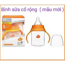 Bình sữa Wesser PP cổ rộng có quai cầm 180ml / 260ml