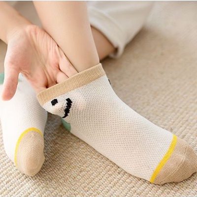 Vớ Cotton Nguyên Chất Mỏng Thoáng Khí Phong Cách Mới Cho Bé