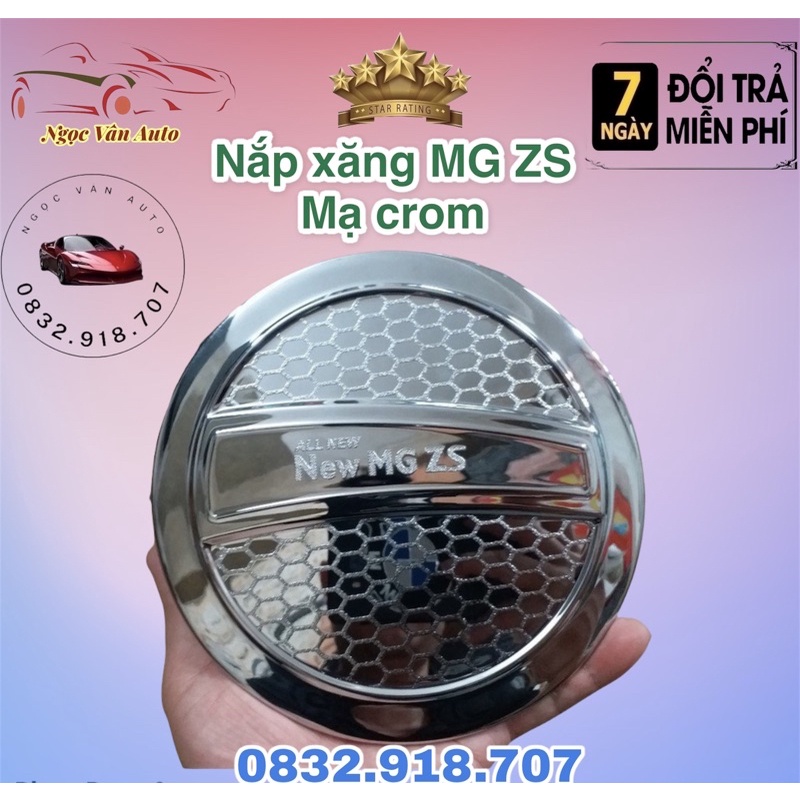 Ốp nắp bình xăng xe MG ZS 2020 - 2022 Mạ Crom Cao Cấp