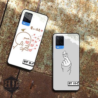 Ốp lưng kính cường lực Oppo A54 ( 4G ) hình in kute