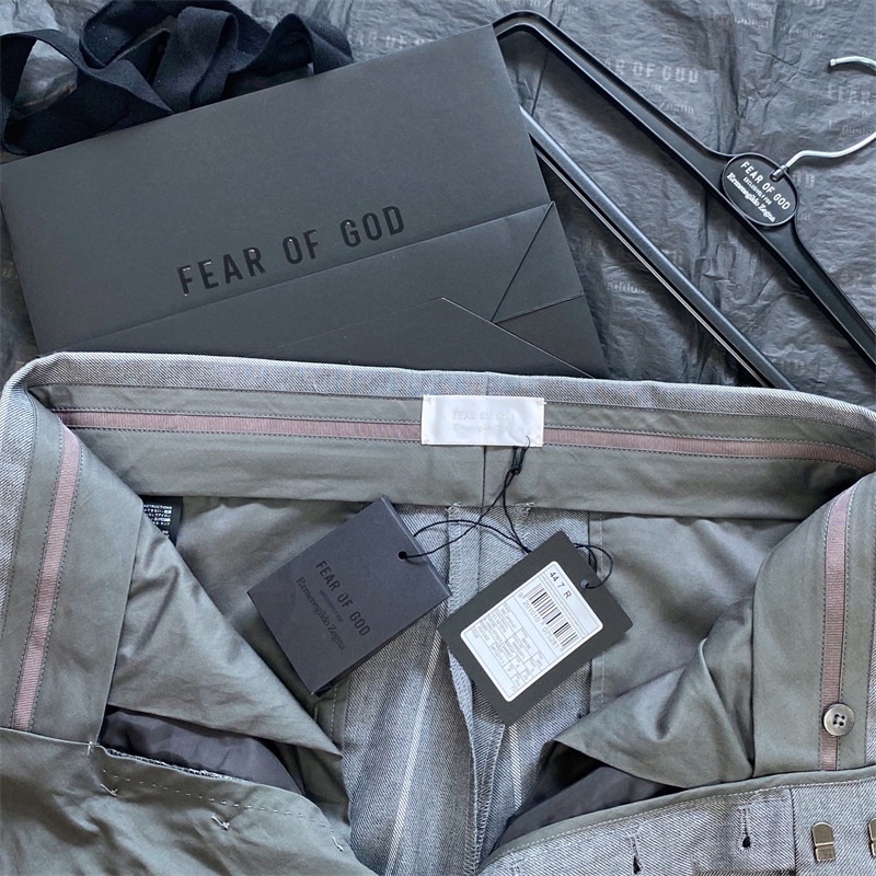 Quần Âu Fear of God x Ermenegildo Zegna/ Fear of God x Ermenegildo Zegna Wool Double Pleat Pants- Quần FOG