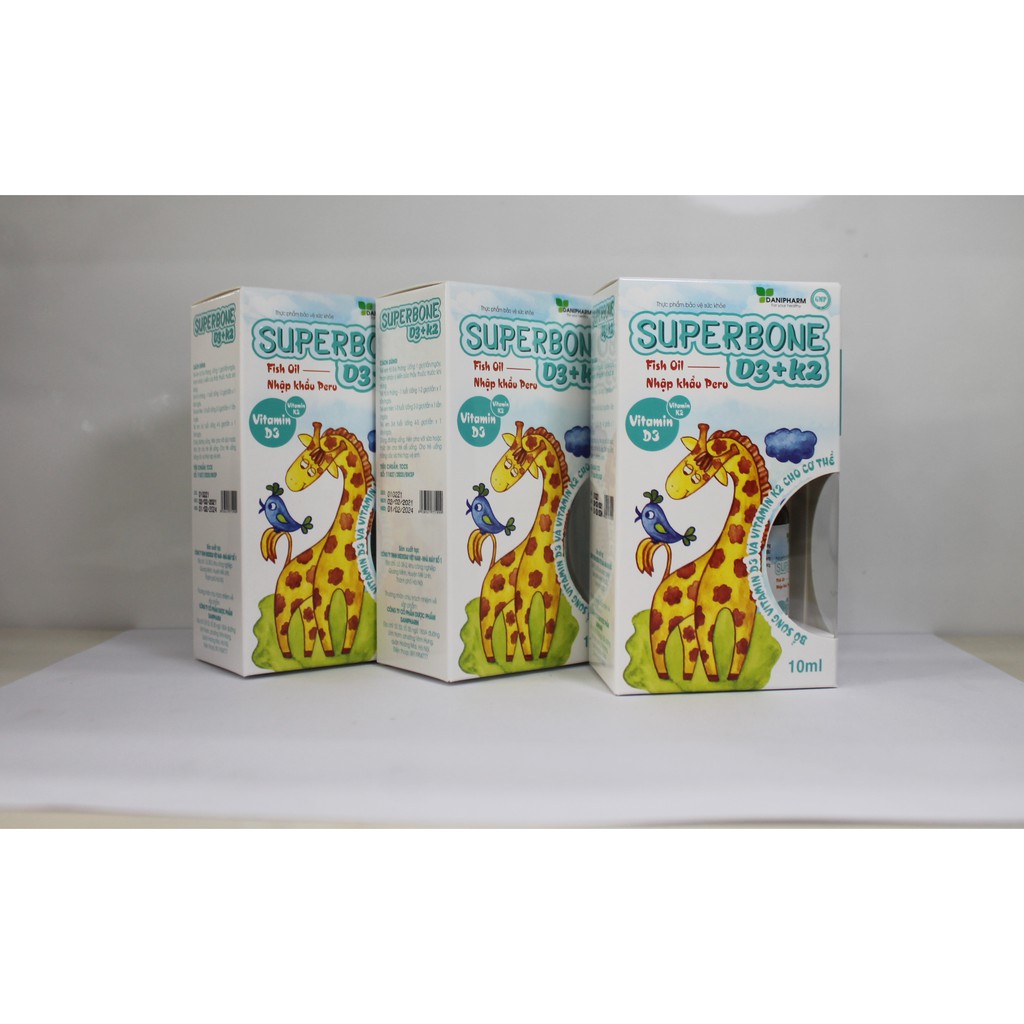 SUPERBONE D3+K2 - BỔ SUNG VITAMIN D3, K2 - TĂNG  HẤP THỤ CANXI - GIẢM NGUY CƠ CÒI XƯƠNG