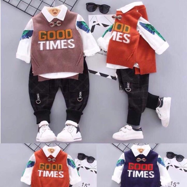 Set len Hàn Quốc cho bé trai