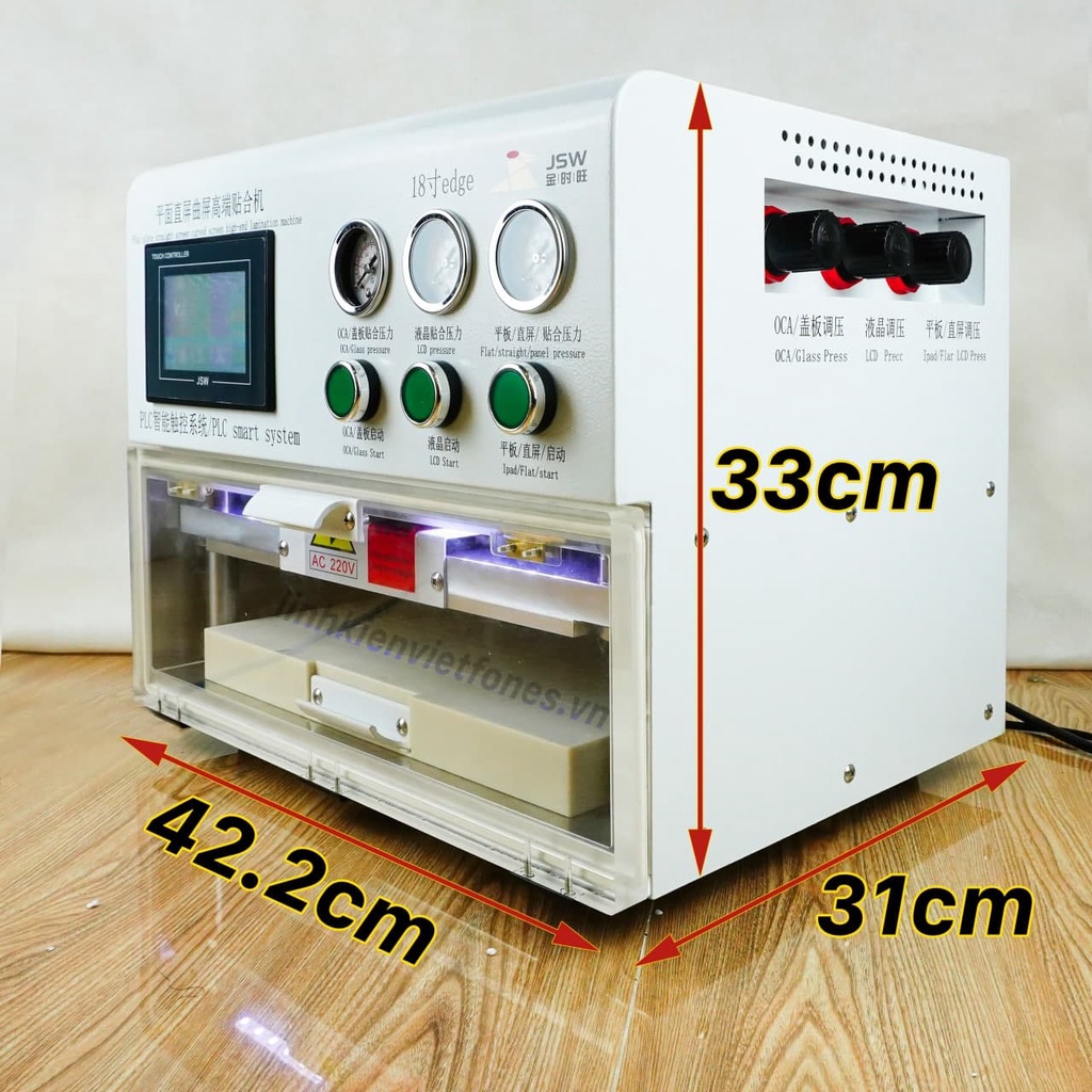 Máy ép 18in 3 chế độ (ép full dòng, full size)