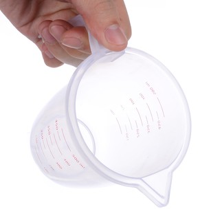 Bbyes 500ml 1 Cups Plastic Measuring Cup Pitcher Tools with Handle & Pour Spout