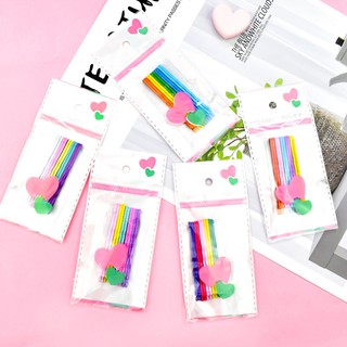 Set 10 kẹp tăm nhiều màu hàn quốc