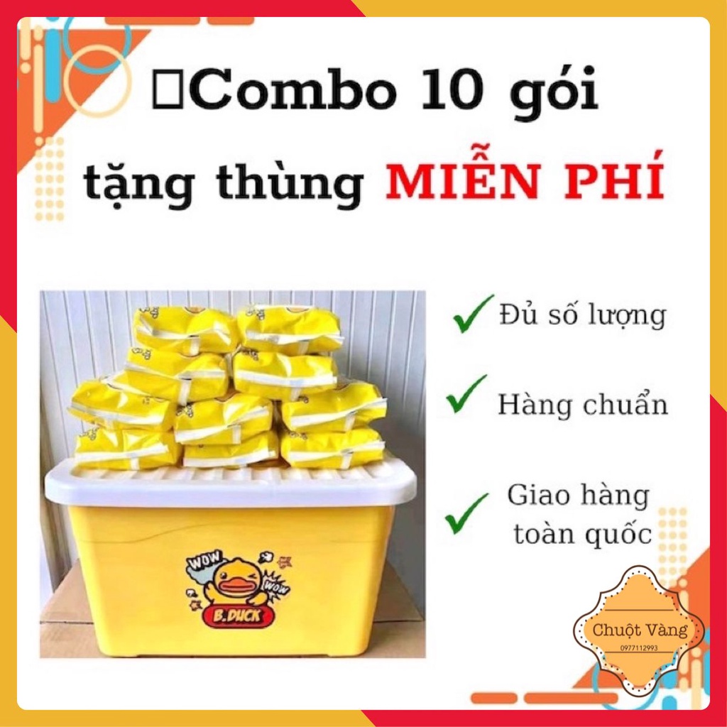 Thùng 10 gói giấy ướt  vịt vàng loại 80 tờ - hàng nội địa Trung cao cấp