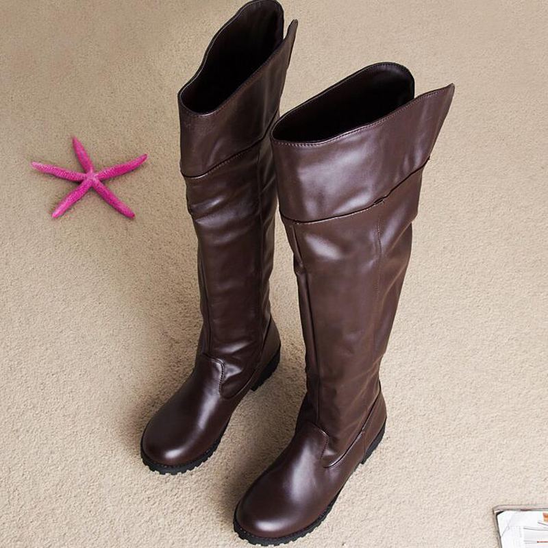 Women Shoes Attack On Titan Character Masquerade Leather Boots