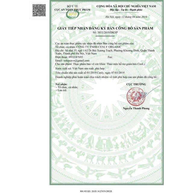 Giảm cân CENLY chính hãng ( hộp 30 viên ) | Thế Giới Skin Care