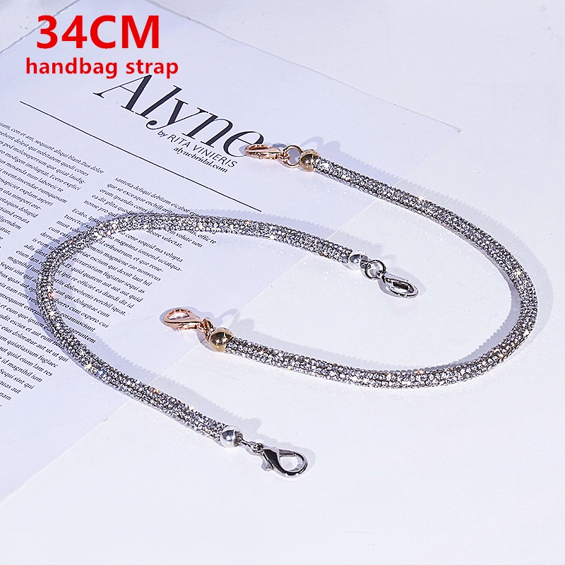 Dây Xích 34CM Đính Kim Cương Thay Thế Cho Túi Xách Chất Lượng Cao