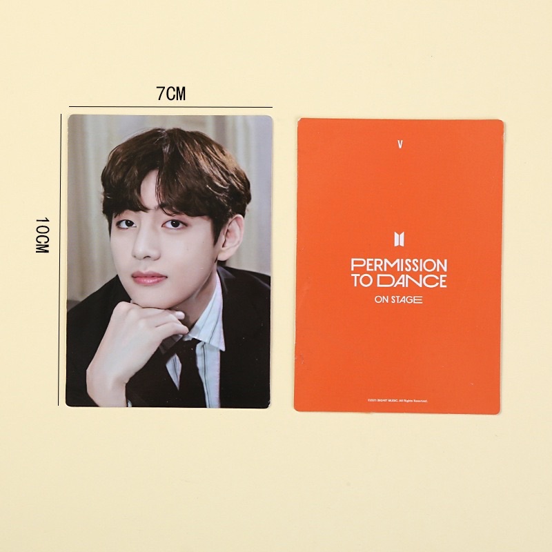 Miniphoto Card ảnh BTS Permission to dance hàng UNOFF