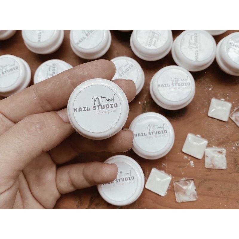 Gel loang,gel gạo tạo loang vân trắng