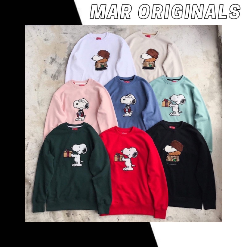 Áo sweater dài tay nỉ Snoopy xuất xịn, mềm mại giữ ấm tốt