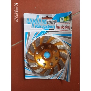 Đá (bát,lưỡi) mài bê tông Unik 100 (xanh , vàng)