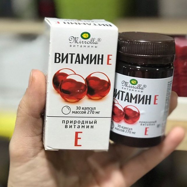 [CHÍNH HÃNG, date xa] Vitamin E đỏ Nga 270mg - hộp 30V