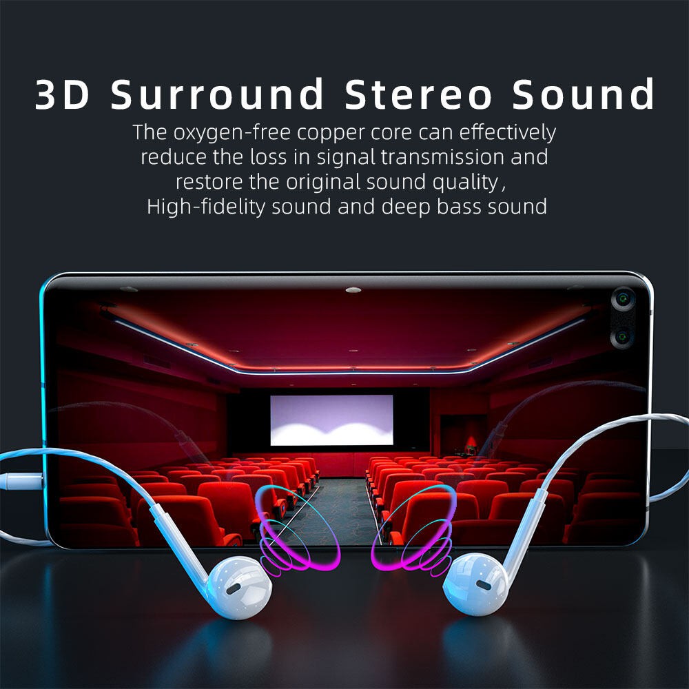 Tai Nghe Có Dây Trong Tai 3.5MM, Tai Nghe HIFI Có MIC Dành Cho Điện Thoại Xiaomi Samsung Vivo