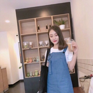 Sét áo thun và yếm denim size S,M thanh lý