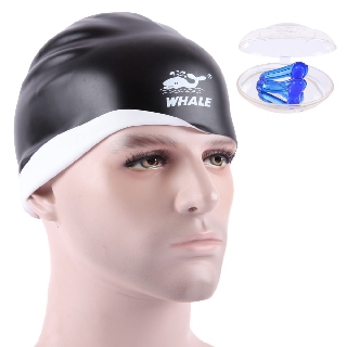Mũ bơi 3d 2 mặt whale cap-1800