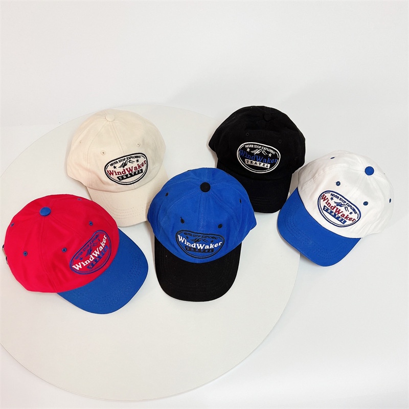 Mũ Lưỡi Trai Thêu Chữ Nhiều Màu Sắc Xinh Xắn Phong Cách Hàn Quốc Cho Bé