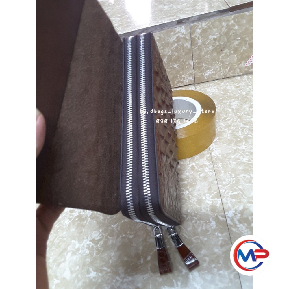 𝑭𝑹𝑬𝑬𝑺𝑯𝑰𝑷  Clutch Ví Cầm Tay Da Cá Sấu Vân Nổi shop sỉ toàn quốc