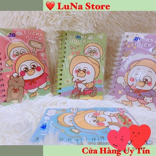 🍀Sổ A7 Nhỏ xinh Gáy Lò Xo Bìa 3 Tầng MỚI