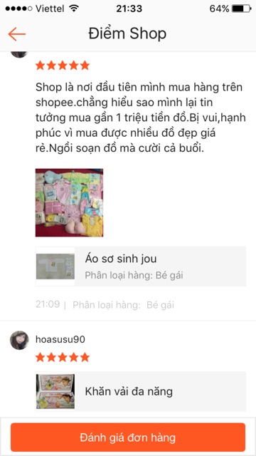 Áo sơ sinh jou trắng