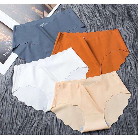 Quần Lót Nữ Su Lạnh Kháng Khuẩn Lượn Sóng HÀNG LOẠI I Chống Hằn Không Đường May YiOn Underwear QS07