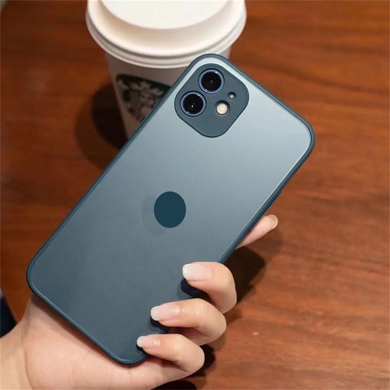 Ốp điện thoại mặt kính nhám thích hợp cho Iphone 12 12 Pro 12 13 Pro Max 11 11 Pro 11 Pro Max Xr Xs Max 7 8 Plus