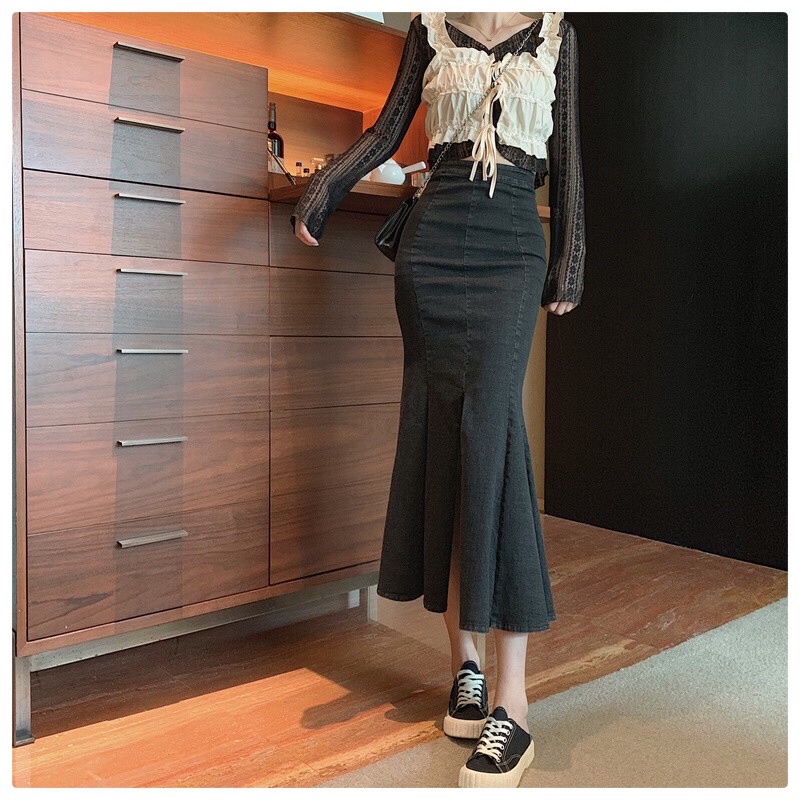 Chân Váy Jean Đuôi Cá Xẻ Tà - SOGI CV02 | BigBuy360 - bigbuy360.vn