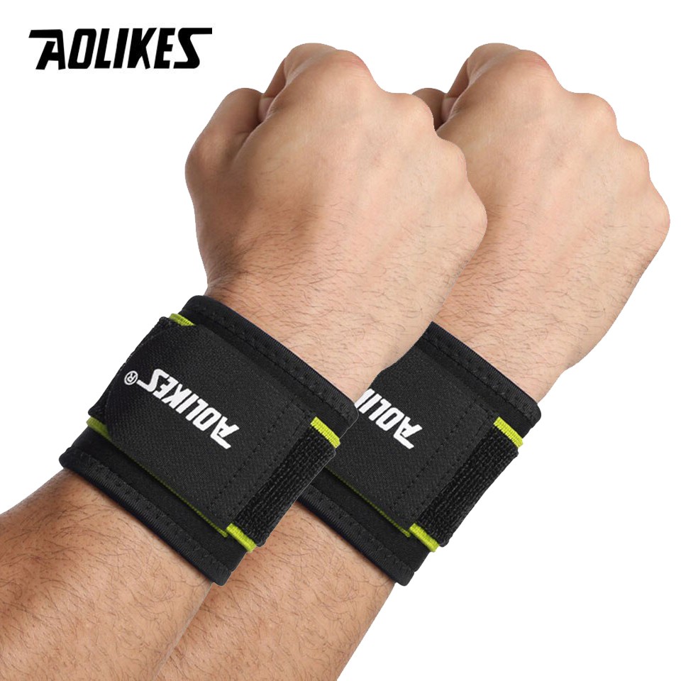 Bộ 2 quấn bảo vệ cổ tay AOLIKES A-7938 bảo vệ tối đa khi chơi thể thao Sport wrist support