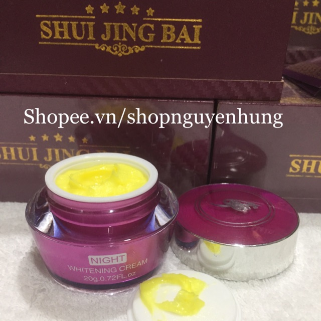 KEM SẠCH NÁM CAO CẤP THUỶ TINH BẠCH  BAN ĐÊM 20G