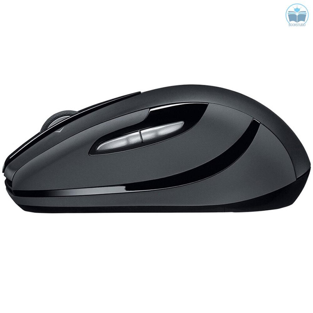 Logitech M545 2.4GHz Wireless Mouse with USB Unifying Receiver Plug and Play Ergonomic Optiacal Mouse 1000DPI with Scroll Wheel 2 Thumb Buttons for La