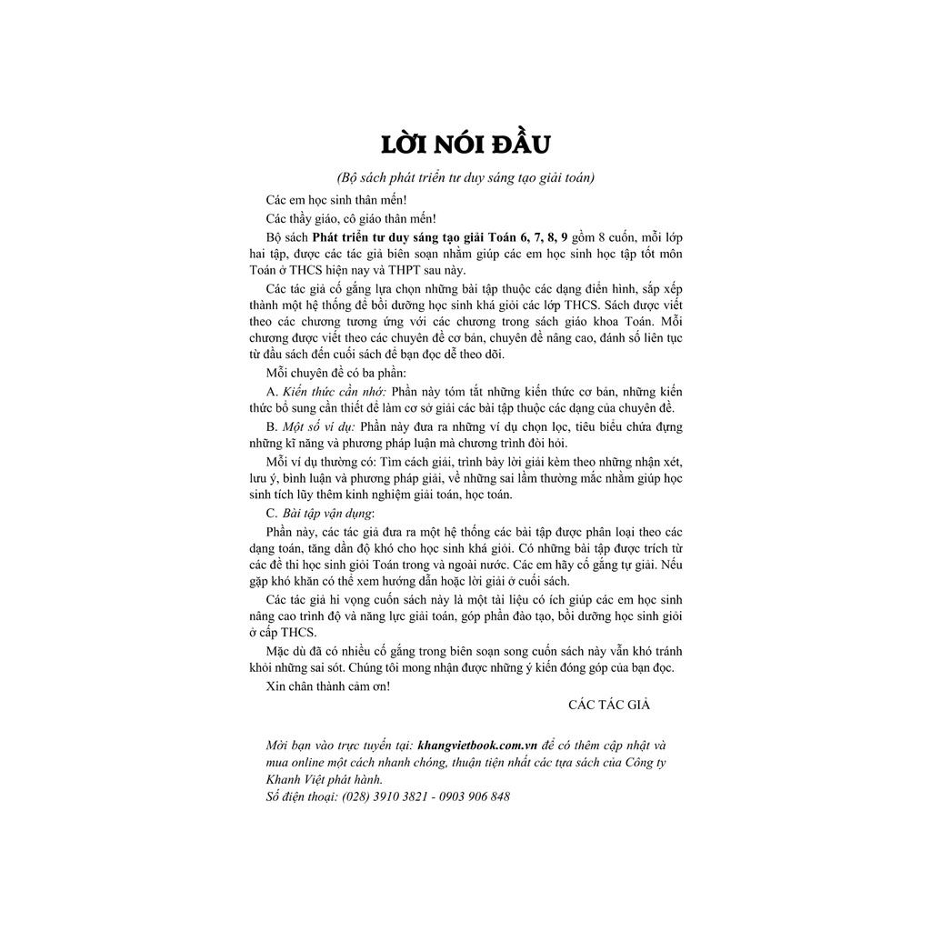 Sách - Phát Triển Tư Duy Sáng Tạo Giải Toán 6 Tập 1