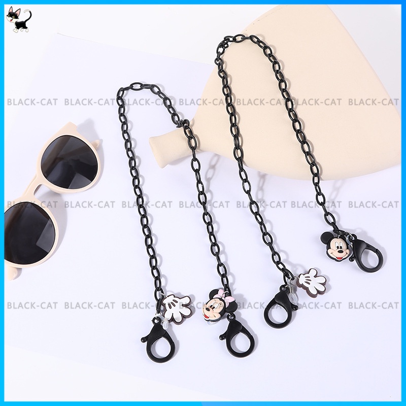 Dây Đeo Mắt Kính Bằng Acrylic Chống Thất Lạc Hình Chuột Mickey Minnie Hoạt Hình