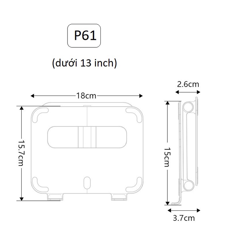 Đế nâng máy tính bảng, giá đỡ công thái học chân xoay cho iPad Surface Galaxy tab  P61 MT132 thiết kế một chân độc đáo