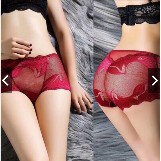 Combo 5 quần lót ren đùi lưng cao 5533 họa tiết cực đẹp - CHILLHOUSE