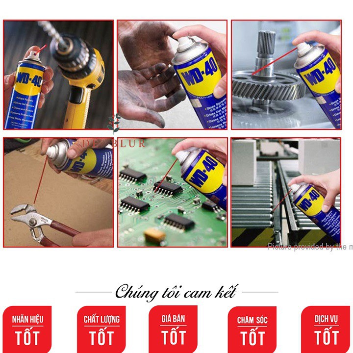 [DÙNG NHIỀU] Chai xịt Bôi trơn Làm sạch Thẩm thấu Chống ẩm WD-40 Multi-Use Product 70ml / 191ml / 300ml / 412ml