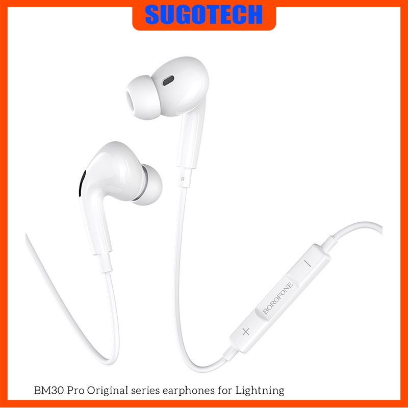 Tai nghe ĐT táo có dây Borofone BM30 Pro 😍FREE SHtáo😍 âm thanh cực đỉnh bảo hành 12 tháng