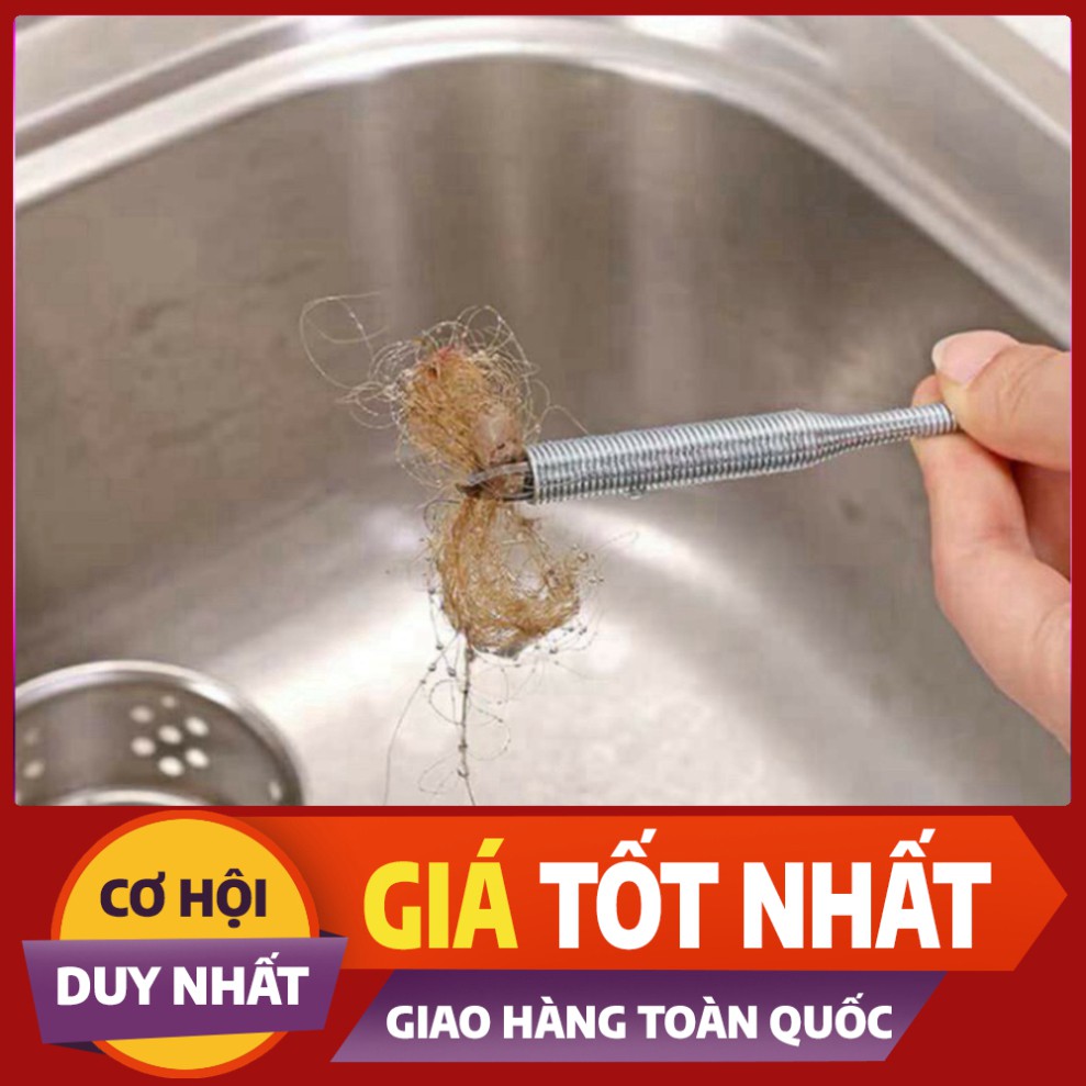 (FREE SHIP + FREE SHIP Que Thông Cống Gắp Rác Lò Xo Bằng Thép Tiện Lợi 60cm giá tốt chỉ có ở tiện ích shop GIÁ TỐT CHỈ C