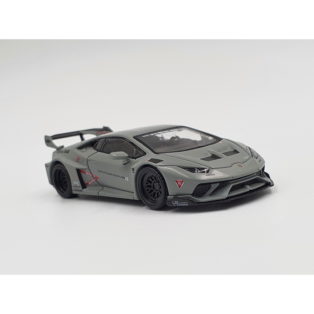 Xe Mô Hình Lamborghini Huracan LB*Works Fighters Works LHD 1:64 MiniGT (Xám)