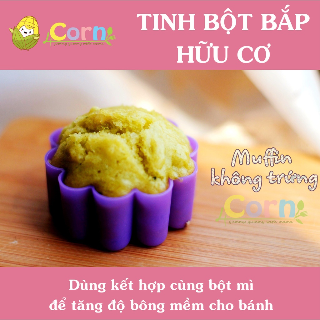 Tinh bột bắp hữu cơ Biovegan - Cho bé 6m+