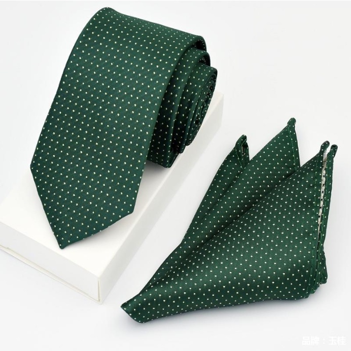 Cà vạt 6cm, Khăn cài túi áo vest, Kẹp Cravat Nam thời trang